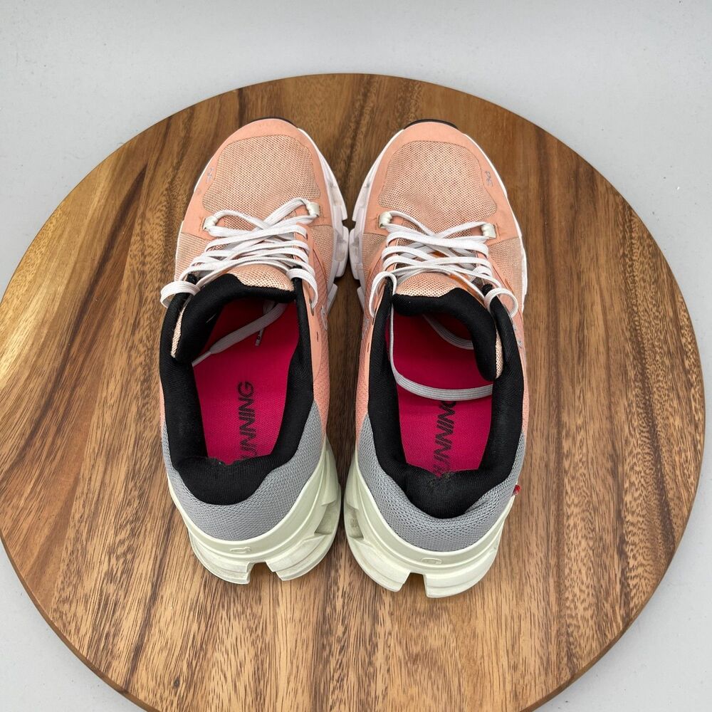 On Cloudflyer 4 Shoes Women Size 9.5 Peach Running Comfort Walking Gym Sneakers - Picture 6 of 11